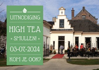 Uitnodiging High Tea Foto