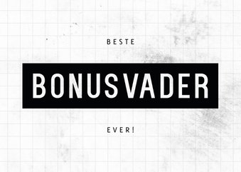 Vaderdagkaart liggend beste bonusvader ever