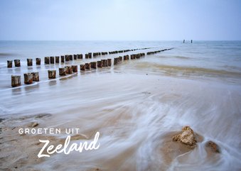 Vakantiegroet strand Zoutelande