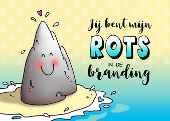 Valentijn rots in de branding