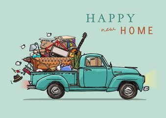 Verhuiskaart Buck wagen av