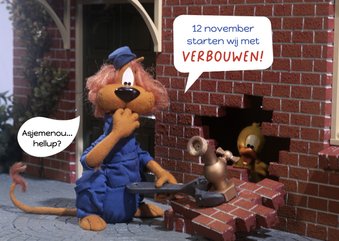 Verhuiskaart Loeki de Leeuw gaat verbouwen