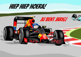 Verjaardag - racewagen formule 1