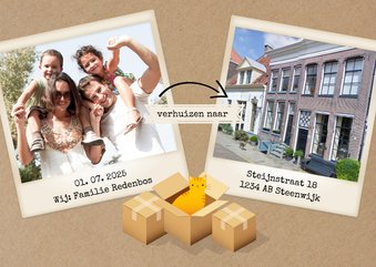 Wij verhuizen naar met 2 foto's