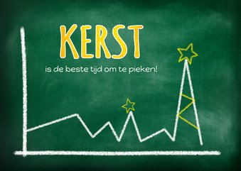 Zakelijke kerst piek grafiek 2025