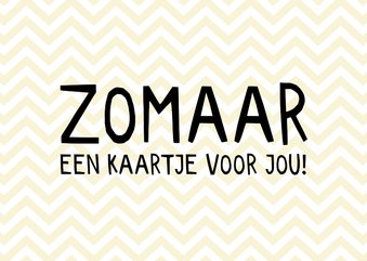 Zomaar letters zig zag patroon