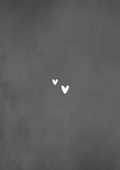 25 jaar jubileumfeest zilver huwelijk hartjes uitnodiging Achterkant