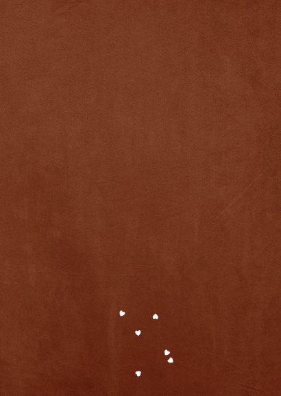 Communiekaart klaproos lijnillustratie foliedruk Achterkant