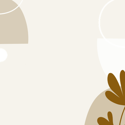 Communiekaart neutraal abstracte vormen Achterkant