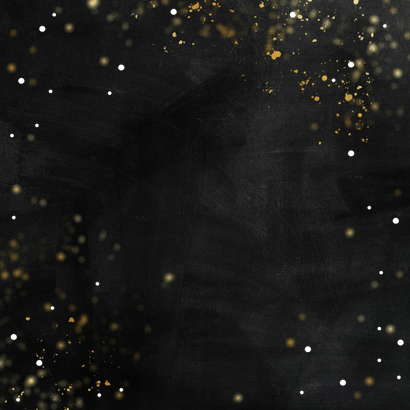 Feestelijke uitnodiging feestje met gouden ballonnen Achterkant