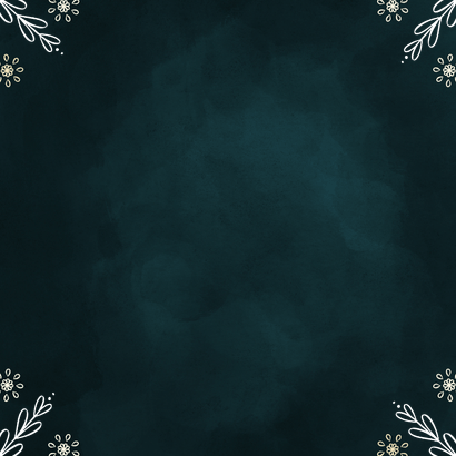 Fijne Feestdagen sneeuwvlok typografie met goudfolie Achterkant