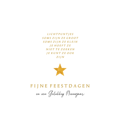 Fotocollage kerstboomvorm met takjes en sterren Achterkant