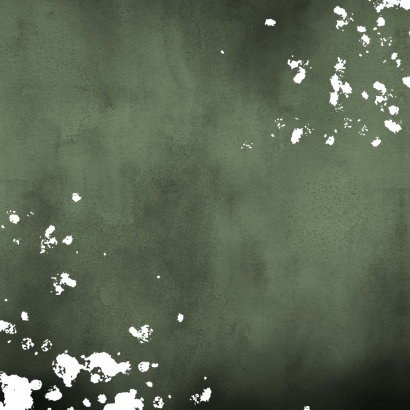 Geboortekaartje groene waterverf gouden spetters Achterkant