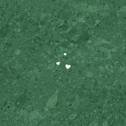 Geboortekaartje grote letter stijlvol groen goud Achterkant