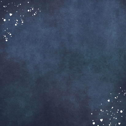 Geboortekaartje jongen met silhouet van 2 broers in goud Achterkant