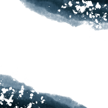 Geboortekaartje jongen waterverf gouden spetters Achterkant