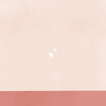 Geboortekaartje meisje met speelgoedvos Achterkant