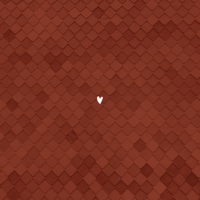 Geboortekaartje met ruitjespatroon en goudfolie Achterkant