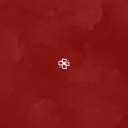 Geboortekaartje rood met gouden paard Chinees sterrenbeeld Achterkant