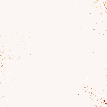 Geboortekaartje tweeling maan met koperspetters Achterkant