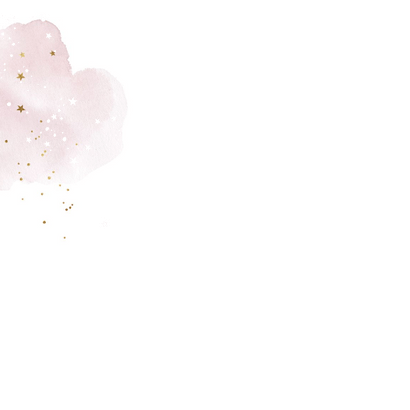 Geboortekaartje tweeling met foto maan en sterren in goud Achterkant