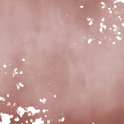 Geboortekaartje tweeling oudroze waterverf gouden spetters Achterkant