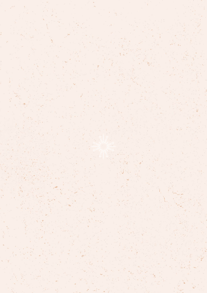 Geboortekaartje vlinder met koperfolie Achterkant