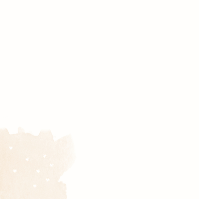 Geboortekaartje watercolor olifant groen Achterkant