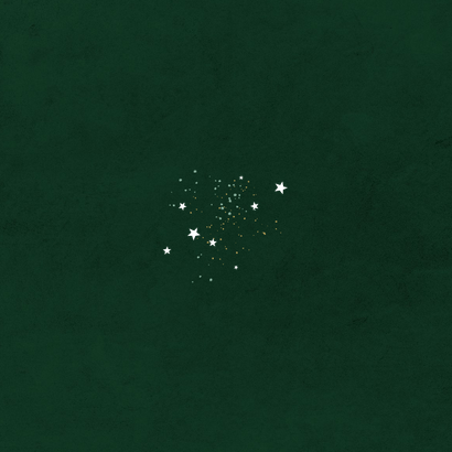 Geboortekaartje wereld waterverf goud sterretjes hartjes Achterkant