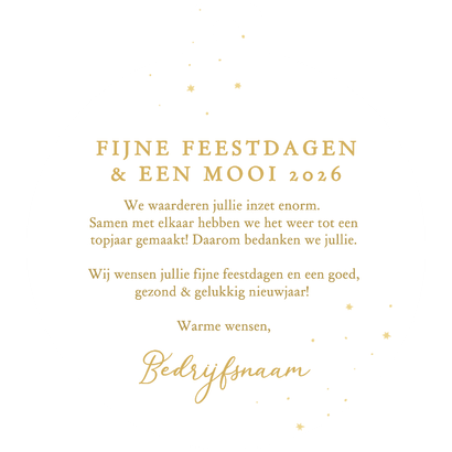 Groene bokeh zakelijke kerstkaart kerstbal vorm bedankt Achterkant