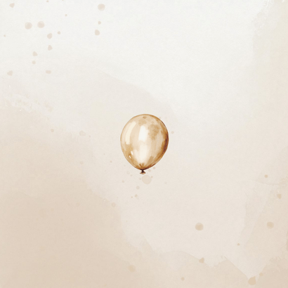 Jubileum 50 jaar getrouwd ballonnen confetti beige Achterkant