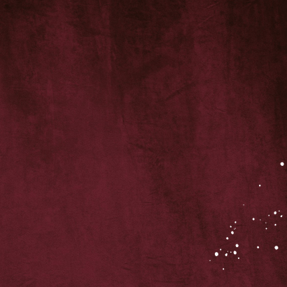 Jubileumkaart 12,5jaar getrouwd velvet rood goudfolie roos Achterkant