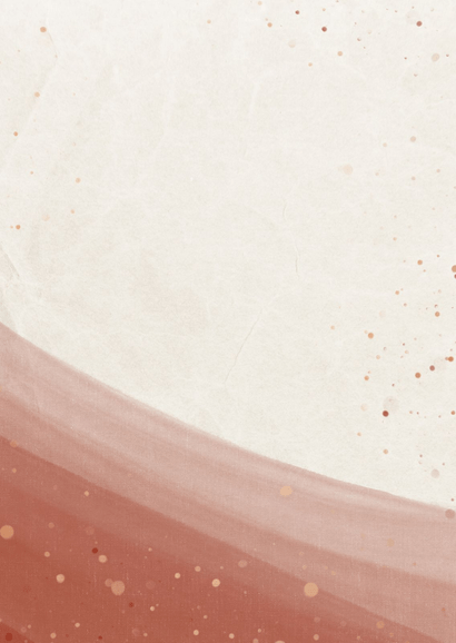 Jubileumkaart uitnodiging feestje met waterverf en foto Achterkant