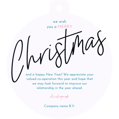 Kerstbal kaart internationaal wereldkaart in neonkleuren Achterkant