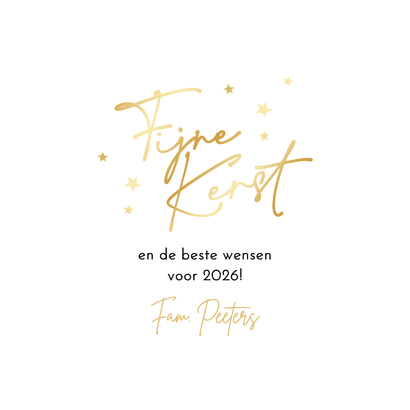 Kerstkaart hartvorm foto sprankelend lichteffecten liefde Achterkant