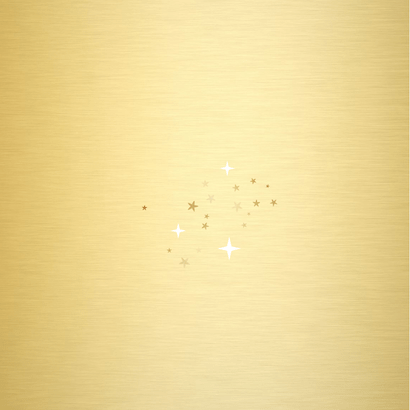 Kerstkaart met grote eigen foto, foliedruk en glitter kader Achterkant