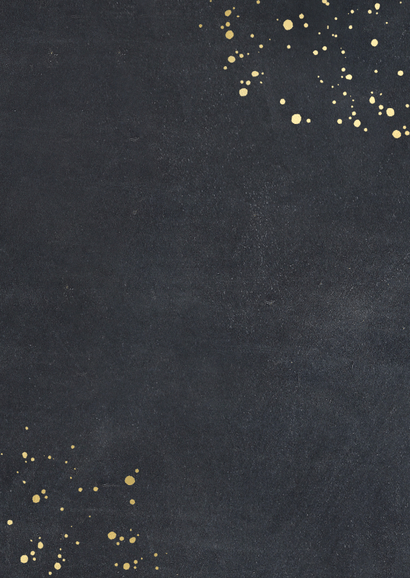 Kinderfeest samen jarig met kinderfoto's en foliedruk Achterkant