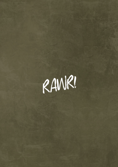 Kinderfeestje dino survival speurtocht jongen goud t-rex Achterkant