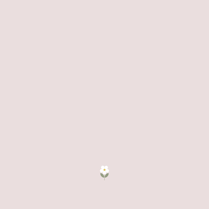 Lief minimalistisch geboortekaartje met witte bloemen Achterkant