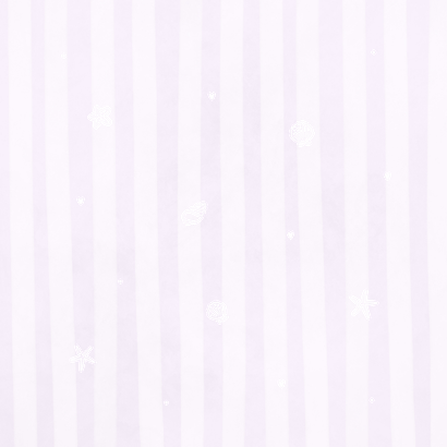 Lief pastel geboortekaartje met schelp en en streepjes Achterkant