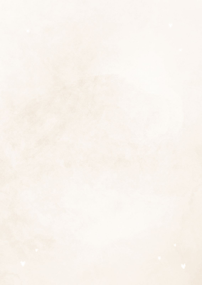 Minimalistische save the date kaart met gouden details Achterkant