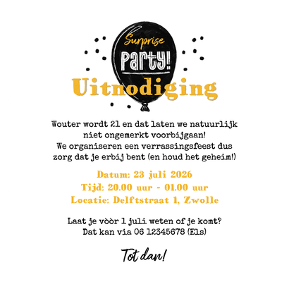 Ronde uitnodigingskaart bier hip jongen foto surprise Achterkant