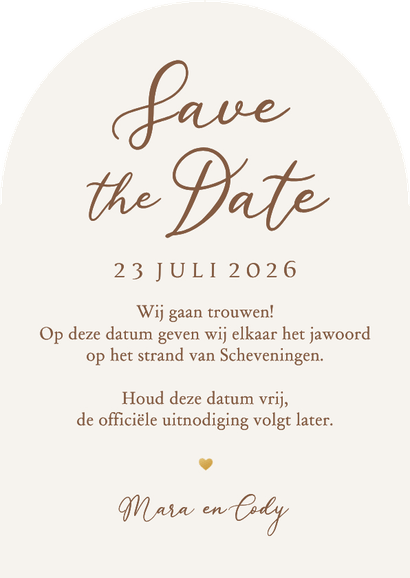 Save the Date boogkaart bohemian bloemen gras romantisch Achterkant