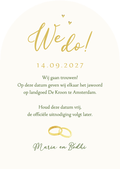 Save the date trouwkaart mediterraans citroenen zomer Achterkant