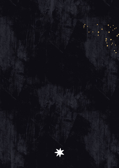 Stijlvol geboortekaartje astrologie stier sterren Achterkant