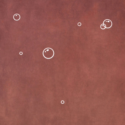 Stijlvol geboortekaartje meisje met bellenblaas silhouet Achterkant