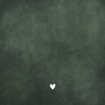 Stijlvol geboortekaartje silhouet broertje in wieg - 3e kind Achterkant