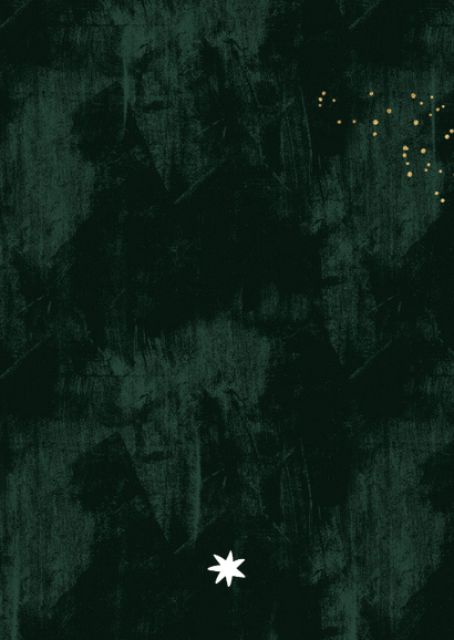 Stijlvol geboortekaartje sterrenbeeld leeuw goudfolie ster Achterkant