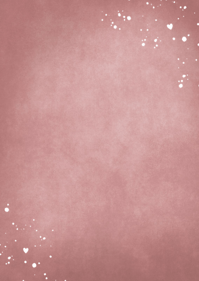 Stijlvolle oud roze Save the Date kalender communie kaart Achterkant