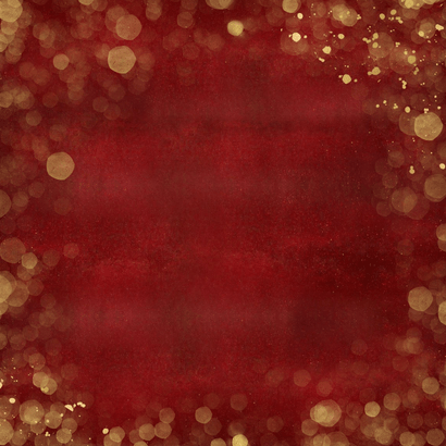 Stijlvolle rode zakelijke kerstkaart Best Wishes met foto's Achterkant
